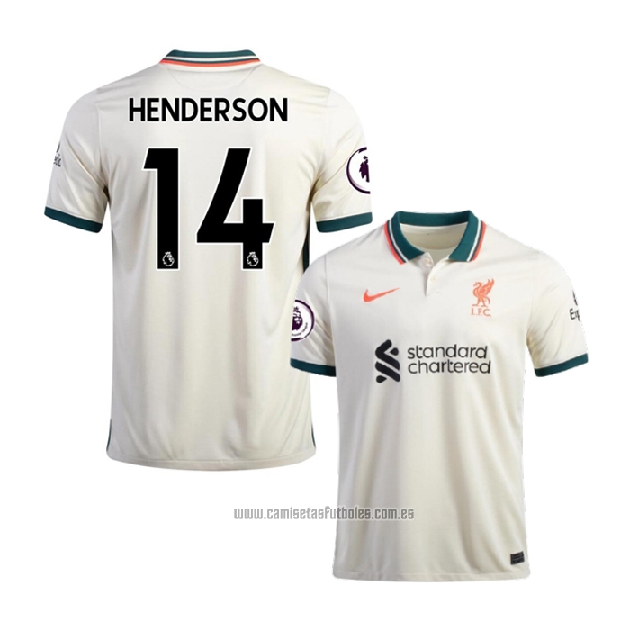 Camiseta del Liverpool Jugador Henderson 2ª Equipacion 2021-2022